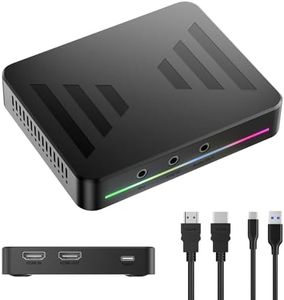 Video Capture Card for Live Streaming & Video Recording, 4K@60Hz/1080p240 HDR 10 & VRR Pass-Through, 4K@30Hz/1080p120 Capture for Xbox Series X/S, PS5, Xbox One, Nintendo Switch, Windows/Mac