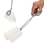 Toilet Aid Toilet Paper Tongs, Long Toilet Paper Tongs Toilet Aid Bathroom Self-Wiping Aid Self-Wipe Assistance Tool for Pregnant Women Elder (15inch)