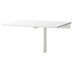 IKEA NORBERG Wall-Mounted Drop-Leaf Table, 74x60 cm, White