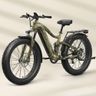 PUCKIPUPPY Boxer Electric Bike for Adults 960W, 48V 20AH Battery Ebike, Full Suspension 26" Fat Tire E Bike, 28MPH 80Miles Range Mountain Electric Bicycle, 7 Speed Hydraulic Disc Brakes Camouflage