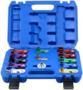 PESIKO 13 Piece Aluminum Spring Disconnect Set, Fuel and Transmission Line Disconnect Kit for Couplings Fuel Lines, Cooler Lines, Heater Lines and Air Conditioning Line