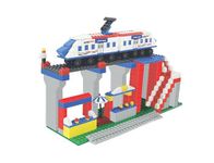 Radhey Preet Metro Station Theme Construct Block Set for Kids or Children | 350+pcs and 1 Manual Book | RP017