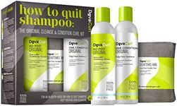 DevaCurl How To Quit Shampoo: Cleanse & Condition Curl Kit Women Shampoo 236 ml – champues (Women, Shampoo, Curly Hair, 236 ml, Make Sure To Vigorously Work no-pootm throughout the scalp and Continue that Vigorous Motion while...)