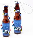 Kurt Adler Budweiser and Bud Light Beer Bottle Ornaments (Bud Light Two Pack)