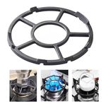 Gocoffun Cast Iron Wok Support Ring, Non Slip Gas Ring Reducer for Moka Pot Coffee Pot Small Saucepan, Reducer Ring Holder Trivets Extender for Gas Hob Stove