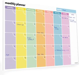A4 Undated Monthly Planner Pad – Desk Organizer, Tear-Off Sheets