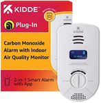 Kidde Smart Carbon Monoxide Detector & Indoor Air Quality Monitor, Plug In Wall, WiFi, Alexa Compatible Device, Voice & App Alerts