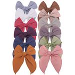 Sugarmelon Linen Fable Bow Hair Clips Baby Girls Women Large Sailor Hair Bows Barrettes Accessories Hair Grips