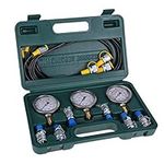 hydraulic pressure testing kit ◈ Akozon Excavator Hydraulic Pressure Test Kit with Testing Hose Coupling and Gauge Hydraulic Tester Coupling Hydraulic Pressure Test Kit