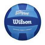 Wilson Volleyball Super Soft Play, Faux leather, Outdoor and indoor volleyball, beach volleyball, Royal/Navy