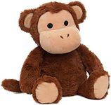 Avocatt Heatable Stuffed Monkey Plush - 10 Inches Unscented Microwavable Monkey Toy - Warmable Heating Pad - Warm and Hot Therapy for Cramps, Back, and Neck Pain Relief