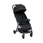 Chicco Glee Uneven Black Stroller 0 Months+, Adjustable Leg Rest, Easy One-Hand Folding, Wheels with Shock Absorbers, Canopy with Mesh Window (Up to 22 Kgs)