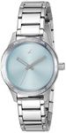 Fastrack Quartz Analog Blue Dial Stainless Steel Strap Watch for Girls-NR6078SM03