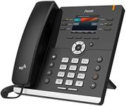 Axtel AX-400G IP Phone - 8 SIP Accounts, 5-Way Audio Conference Bridge, Dual-Port PoE Gigabit Ethernet, Illuminated 2.8" 320×240 Pixel Color Display, Crystal Clear HD Sound, EHS Capable - Black