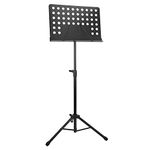 A-Star Orchestral Music Stand Fully Adjustable Lightweight Collapsible Sheet Music Book Stand - Black