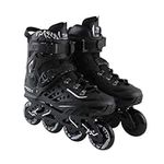 YYW Inline Skates, Men and Women Professional Roller Skates Fitness Inline Skate for Adults Boys Girls and Beginners Rollerblades (2-Black,43)