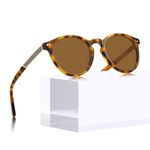 CARFIA Vintage Women's Sunglasses Handcrafted Acetate Round Polarised Eyewear with 100% UV Protection