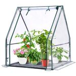 Mini Greenhouse for Indoor Outdoor: Ohuhu Portable Green House with Waterproof Pad for Small Plants Nursery Germination, 36"x36"x42" Light Duty Cover Tent Humidity Dome Seedling Accessory