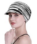 FocusCare Newsboy Cap for Chemo Women Cotton Cowboy Hats Bucket Beanie for Hair Loss