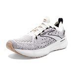 Brooks Women's Glycerin StealthFit 20 B Width Running Shoe (BRK-120372 1B 4998410 5 (163) White/BLK/CREA)