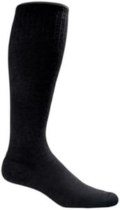 Sockwell Men's Circulator Moderate Graduated Compression Sock, Black Solid - L/XL