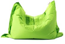 MaxiBean Large Bean Bag Chair for Kids and Children - Gaming BeanBag Cushion with Filling Beans Included, Perfect for Living Room, Bedroom, Garden Room, and Outdoor Use Weather Resistant - Lime