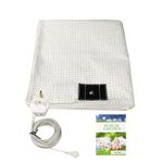 Grounding Sheet Grounding Bed Mat,Earthing Bed Sheet Natural Wellness and Healthy Earth Energy Sheet with UK Connection (137 x 190 cm)