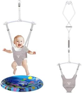 Baby Jumper, Baby Doorway Jumper with Adjustable Strap, Protable Baby Jumpers and Bouncers, Easy to Assemble, Toddler Bouncer Jumper with Water Mat