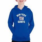 Team Fan Apparel NFL Youth Gameday Hooded Sweatshirt, Pro Football Hoodie Pullover Sweatshirt, Sports Apparel Boys and Girls, Royal, Medium