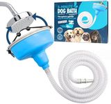 5-MinutePetBath Quick and Gentle Dog Shower Attachment for Shower Head, Portable Pet Wash Station, Dog Washing Kit, Pet Shower Attachment, Dog Shower Head, Shower Hose Attachment, Dog Washing - Blue