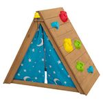 KidKraft A-Frame Wooden Hideaway & Climber Toddler Tent & Climbing Toy