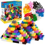 Strictly Briks Toy Large Building Blocks For Kids and Toddlers, Big Bricks Set For Ages 3 and Up, Compatible with LEGO Blocks, Compatible with LEGO Base Plates, 12 Rainbow Colors, 204 Pieces