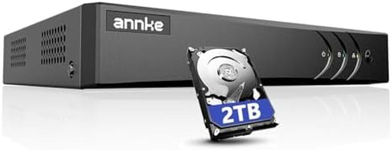 ANNKE 3K Lite 8CH Digital Video Recorder, H.265+ Hybrid 5-in-1 DVR with AI Human/Vehicle Detection, Work with 3K/5MP/4MP/2MP TVI/AHD/CVI/CVBS Cameras for Home Business Surveillance, 2TB HDD Included
