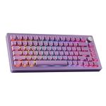 EPOMAKER Tide75 QMK/VIA Wireless Gaming Keyboard, 75% Aluminum Mechanical Keyboard, Programmable Creamy Keyboard, Bluetooth/2.4Ghz/USB-C, with FR4 Plate for Win/Mac (Purple, Lemon Switch)