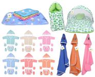 Toddylon 33 in 1 Baby Products All New Born Complete Daily Items | Gift Packs | Combos | Essentials Items | Hospital Kit | Baby Bed | Clothing Set (Multicolor, 0-6 Months)