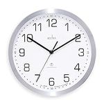 Acctim 74337 Mason Radio Controlled Wall Clock, Silver