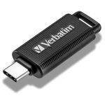 Verbatim Store 'n' Go USB-C Stick Compact Memory Stick with 64GB Data Storage Portable USB Stick in Black Ideal for Mobile Phone, Laptop, PC and Notebook