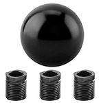 Aramox Gear Shift Knob, Car Universal Manual Knob Gear Shift Head Round Ball Shape (Black)