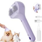 Steam Brush for Cat Dog Spritz Defur Comb Pet Grooming Brush with Spray Remove Static Flying Hair Steam Grooming Brush for Cats and Dogs