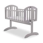 Obaby Sophie Swinging Crib (Warm Grey) + 85x43cm Mattress Included