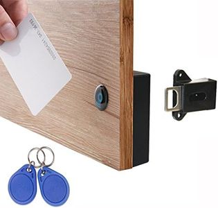 WOOCH RFID Locks for Cabinets Hidden DIY Lock - Electronic Cabinet Lock with USB Cable for Wooden Cabinet Drawer Locker Cupboard Gun Box (1 Pack)