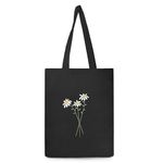 THE SACK CO. Canvas Tote Bags for Women with Zip, College Bag for Girls, 100% Organic Cotton Tote Bag for Shopping, Travel & beach bags for women