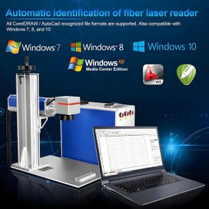 50W Fiber Laser Engraver – 200x200mm Marking Machine