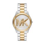 Michael Kors Slim Runway Three-Hand Two-Tone Stainless Steel Women's Watch (Model: MK4735)