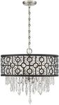 Savoy House 7-1878-4-66 Rory 4-Light Pendant in Matte Black with Satin Nickel (21" W x 20"H)