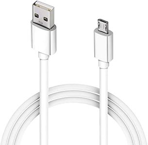 Micro USB Cable Android Charger Cable Fast Charge, Durable Micro USB Charging Cable 10FT Long USB to Micro USB Cable, USB Micro Cable for Samsung Galaxy S7 Edge/S7/S6/LG/Kindle Charger Cord/PS4-White