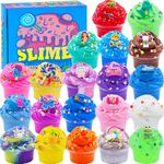 20 Pack Butter Slime for Kids, Fluffy Cloud Slime Crystal slimes Party Favors loot Bag fillers Easter Gifts for Kid Birthday Gifts for Kids Bulk Toys