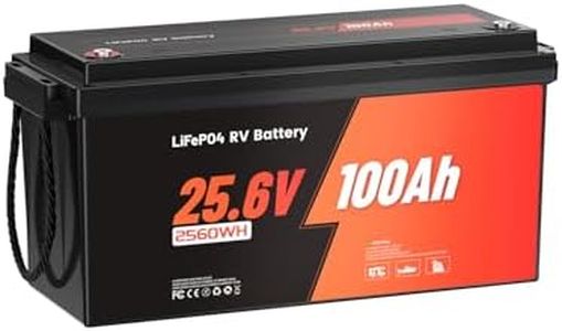 RVLithTime 24V 100Ah 2.56kWh Deep Cycle LiFePO4 Battery