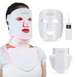 Neo.Skn Face and Neck LED Therapy Mask: 850nm near-infrared, red, blue & yellow light for anti-aging, blemish repair, skin rejuvenation, reducing fine lines & redness. Safe, portable & effective.