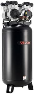 VEVOR 60 Gallons Heavy-Duty Air Compressor, 4HP 10SCFM at 90PSI Air Compressors with Max 125PSI Pressure, Oil-Free Compressor Tank for Industrial Manufacturing, Large Workshops (230V 60Hz, No-Plug)